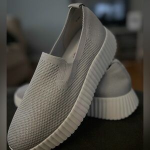 Jelly pop 
Gray Slip-On Women's Shoes